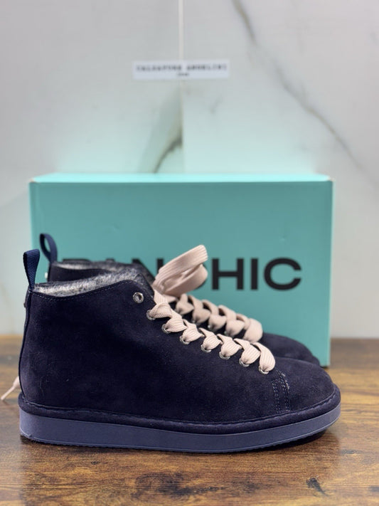Panchic P01 Ankle Boot Uomo Suede Blu  Causal Boot Men Panchic 41