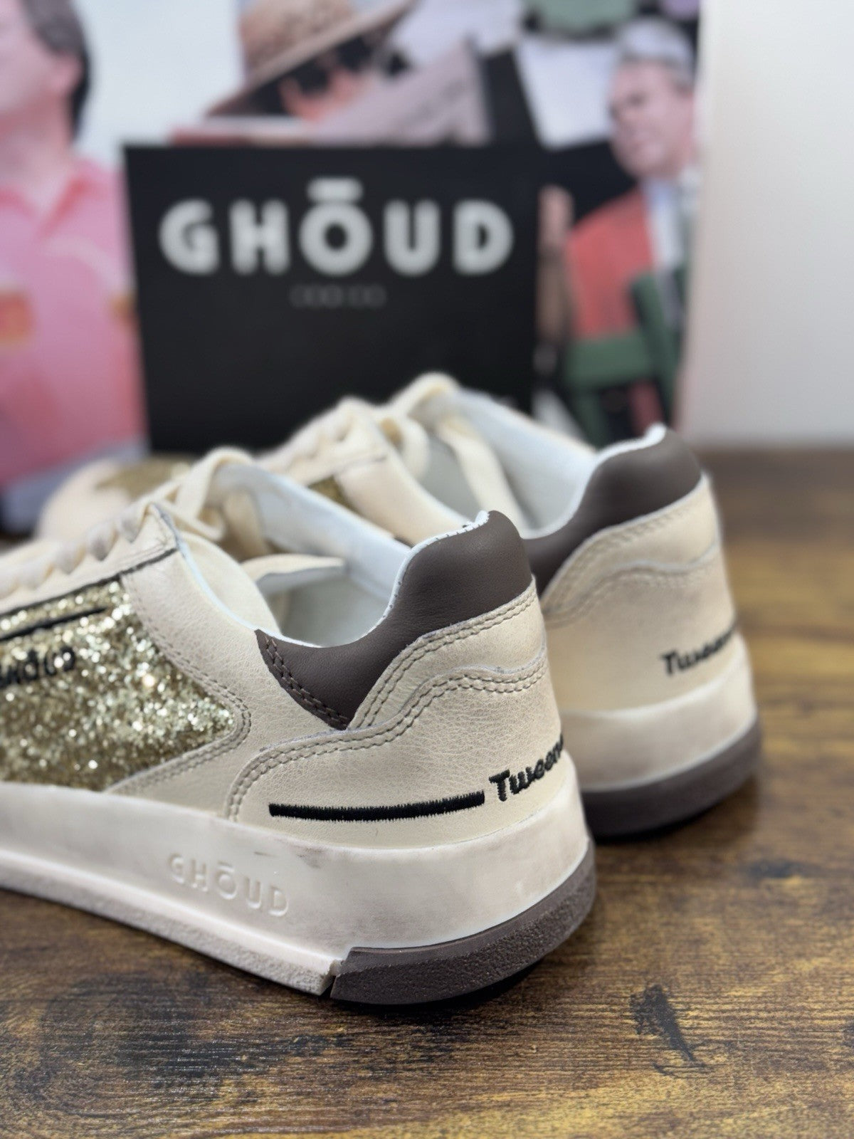 Ghoud Sneaker Donna Tweener Low Pelle Gold Brown     Casual Woman Sneaker 37