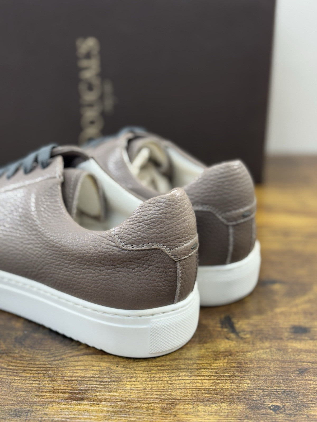 Doucal’s Sneaker Uomo Icon Pelle Antracite    Luxury Men Shoes Doucal’s 41.5
