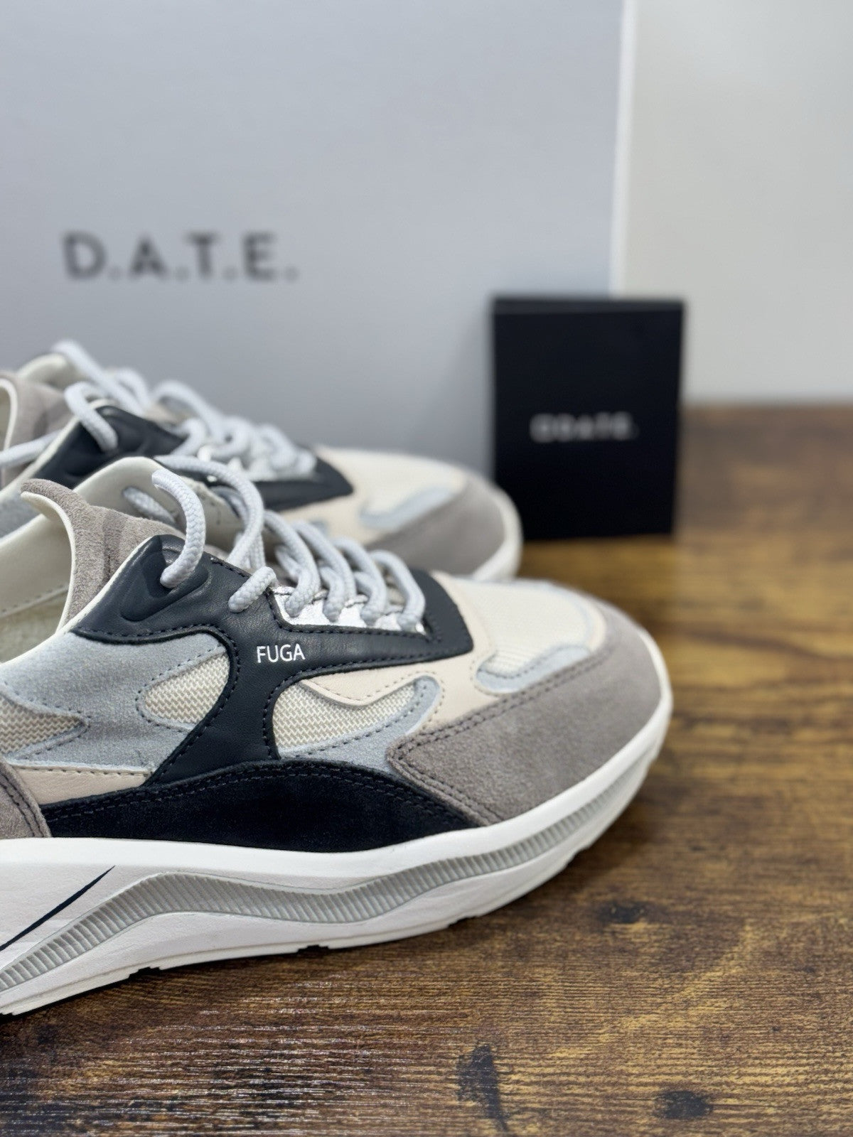 D.A.T.E Fuga Dragon Donna   sneaker Pelle Ivory   Casual Shoes 36