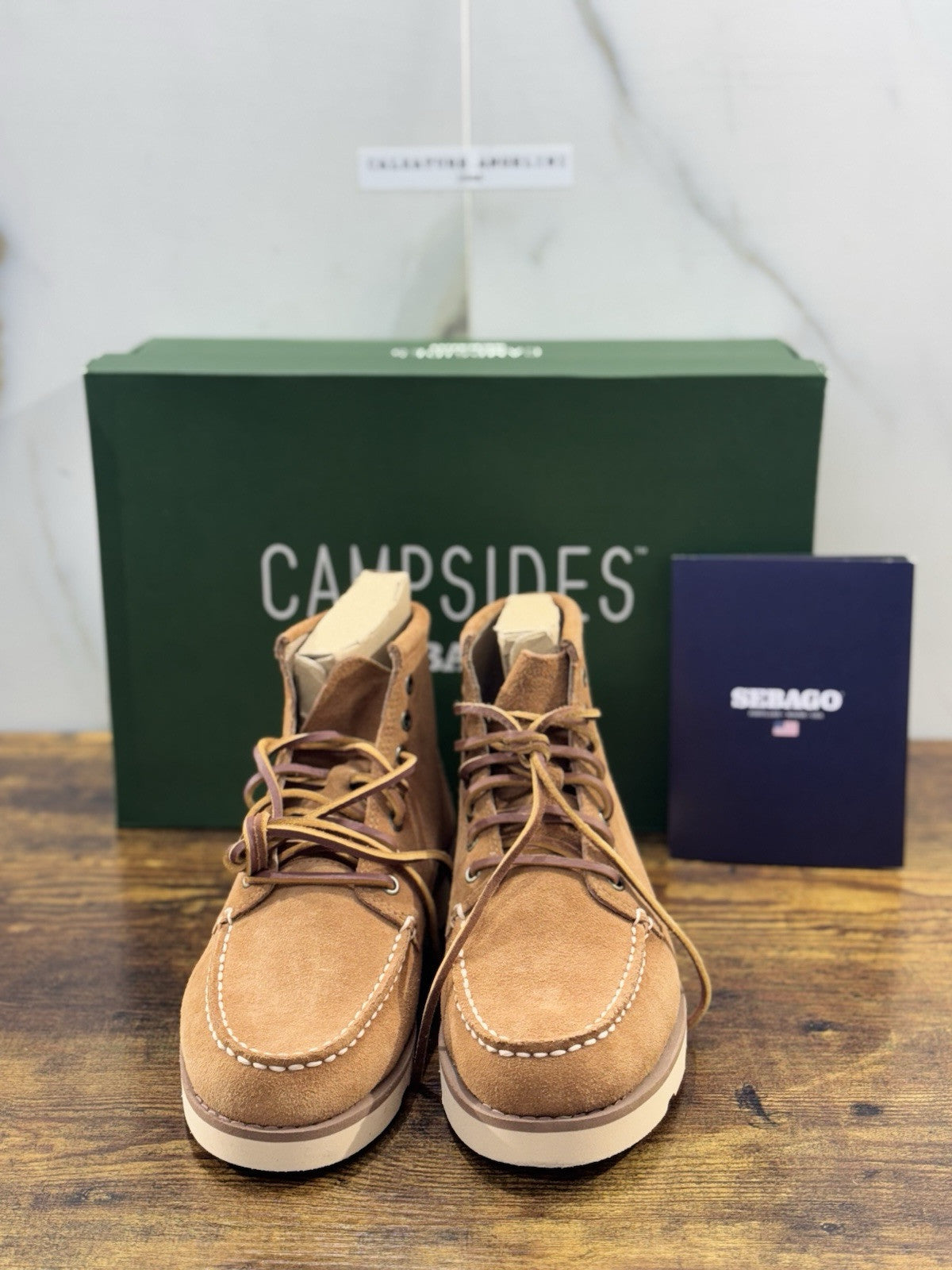 Sebago Tala Mid Suede Mocha Boot Uomo Icon Sebago Boot 43.5