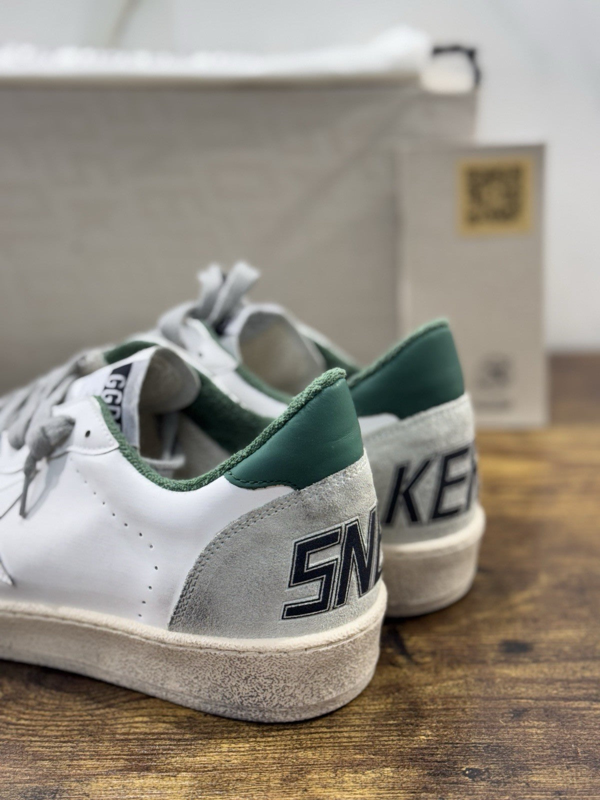 Golden Goose Ball Star Sneaker Uomo White Green    Luxury Casual Golden Goose 41
