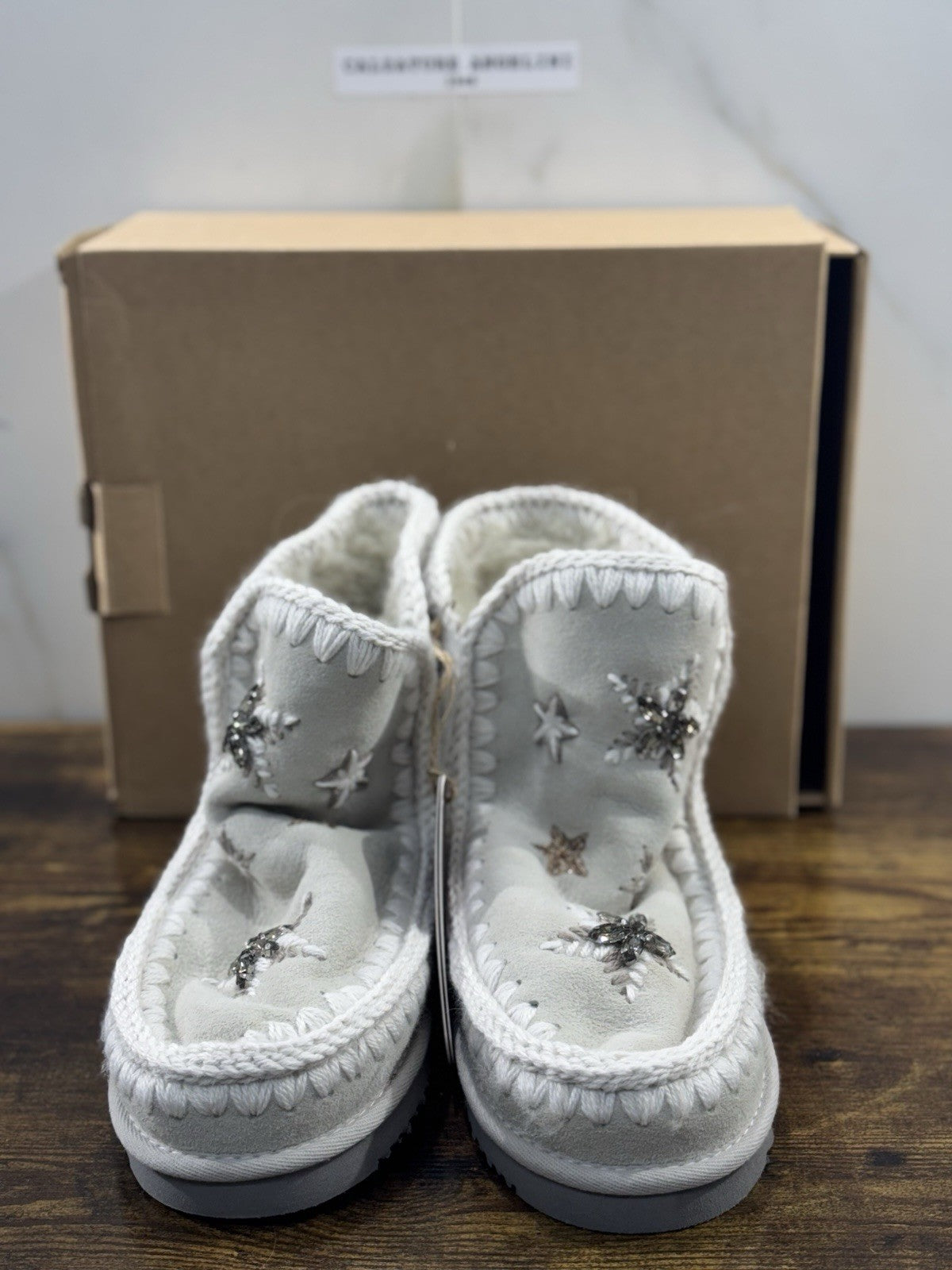 Mou eskimo Wool Stars Avorio Casual Mou Woman Boot  Pietre  Logo 40