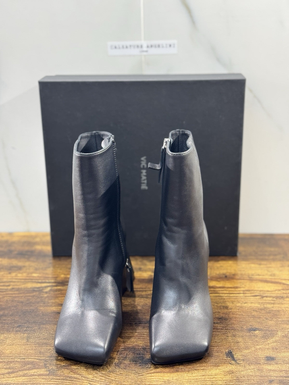 Vic Matie’ Stivaletto donna Suede Nero Tacco  casual boot donna 37
