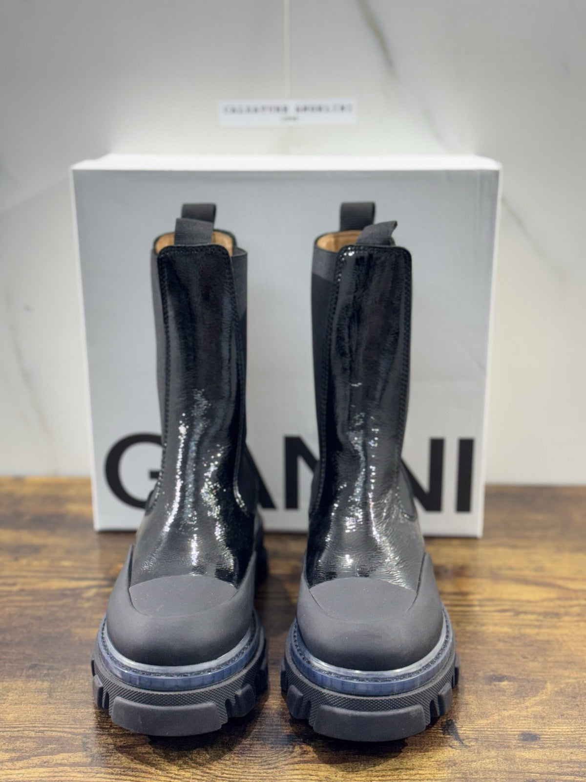 Ganni Chelsea Boot Donna Pelle Nero Causal Boot Donna Ganni 40