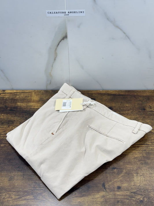 Entre Amis Pantalone Sartoriale Tranche America Burro  Made In Italy 36