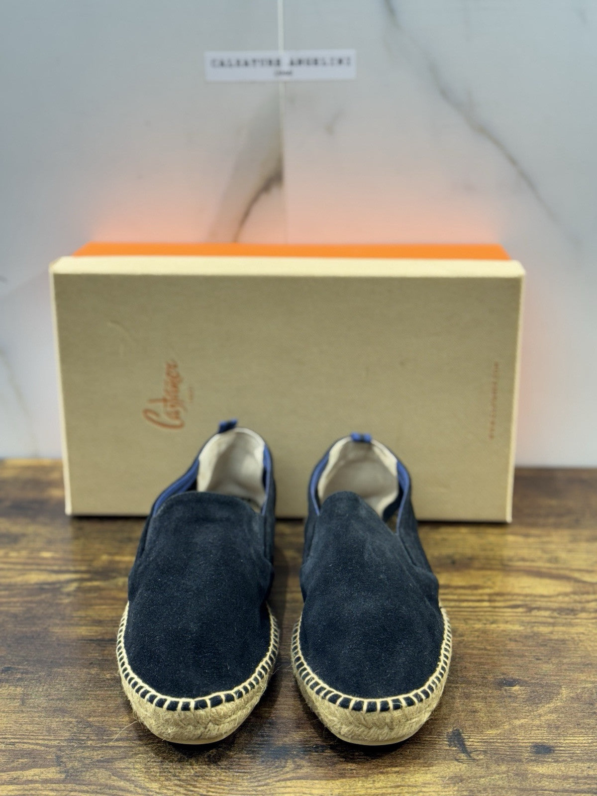 Castagner Espadrillas Uomo Mocassino Suede Nero  Original 41