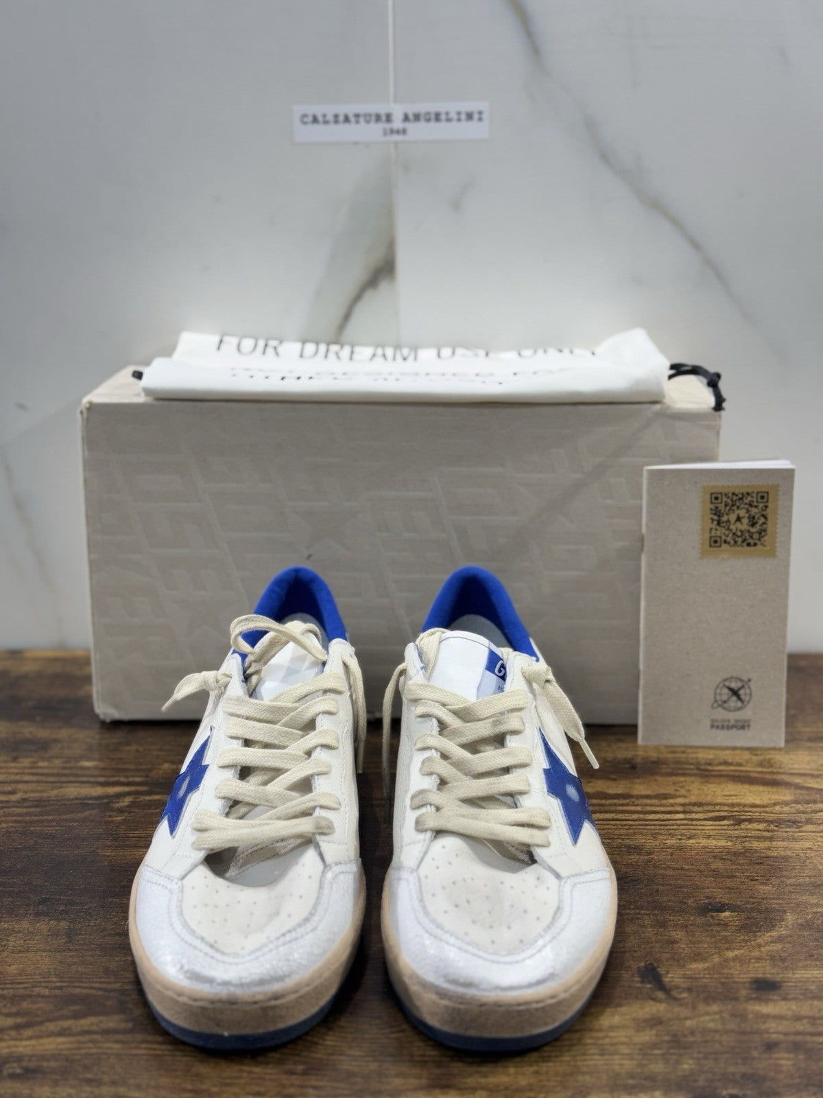 Golden Goose Ball Star Sneaker Uomo White Bluet    Luxury Casual Golden Goose 41