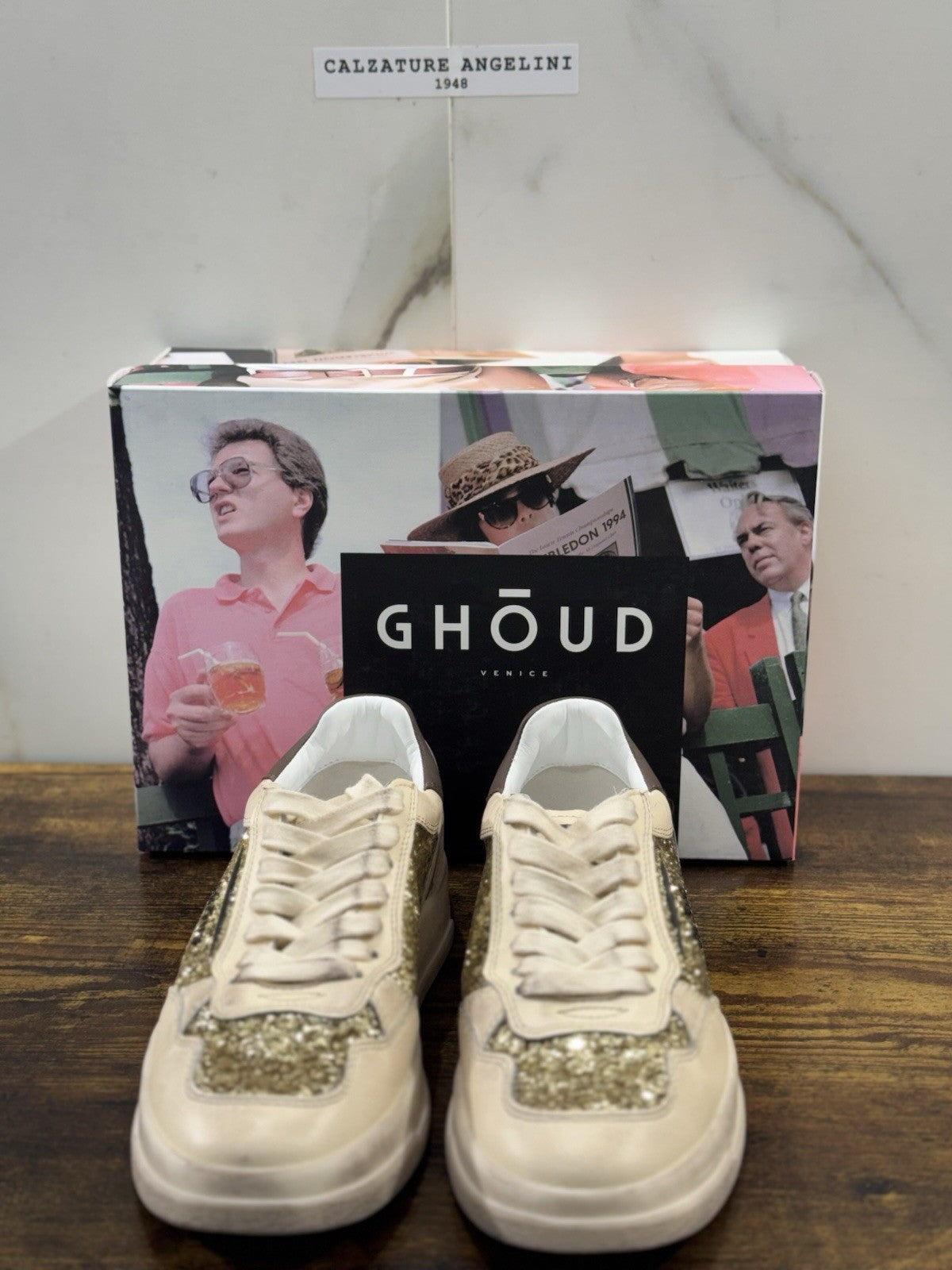 Ghoud Sneaker Donna Tweener Low Pelle Gold Brown     Casual Woman Sneaker 37