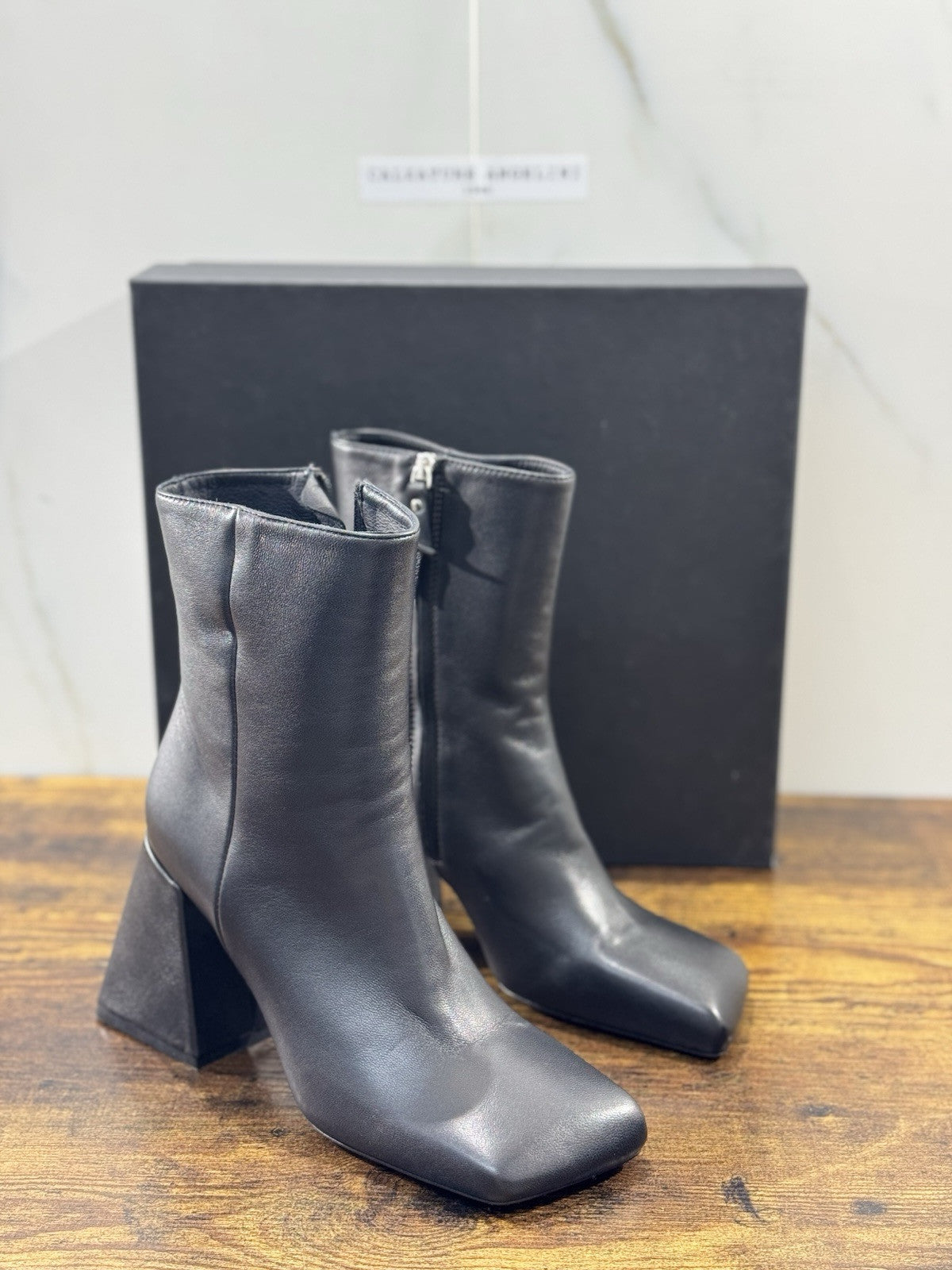 Vic Matie’ Stivaletto donna Suede Nero Tacco  casual boot donna 37