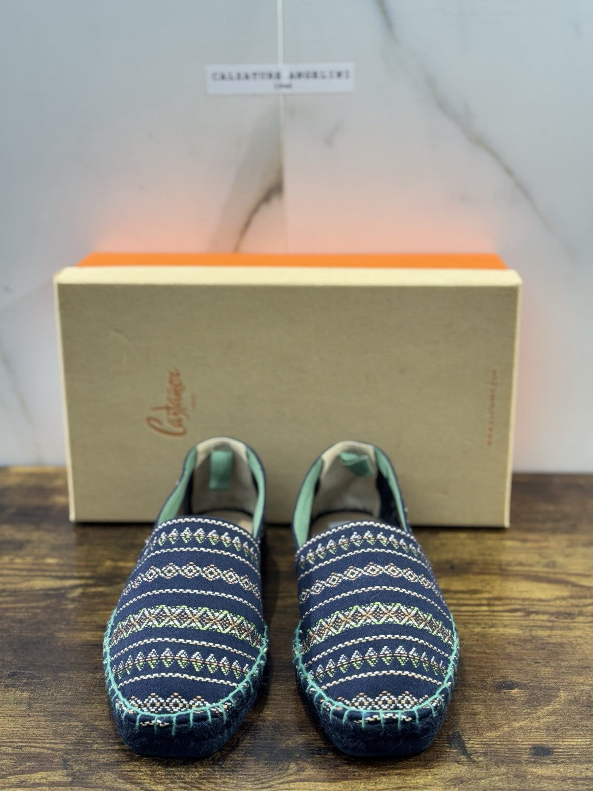 Castagner Espadrillas Uomo Mocassino Blu Fantasy 44