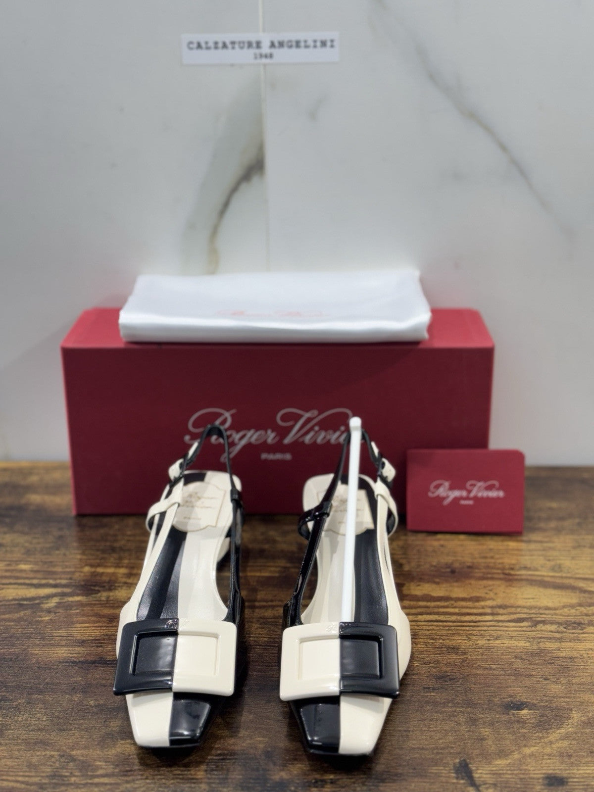 Roger Vivier Décolletés Slingback Belle Vivier 45 Mm  in pelle Nero  Luxury 39