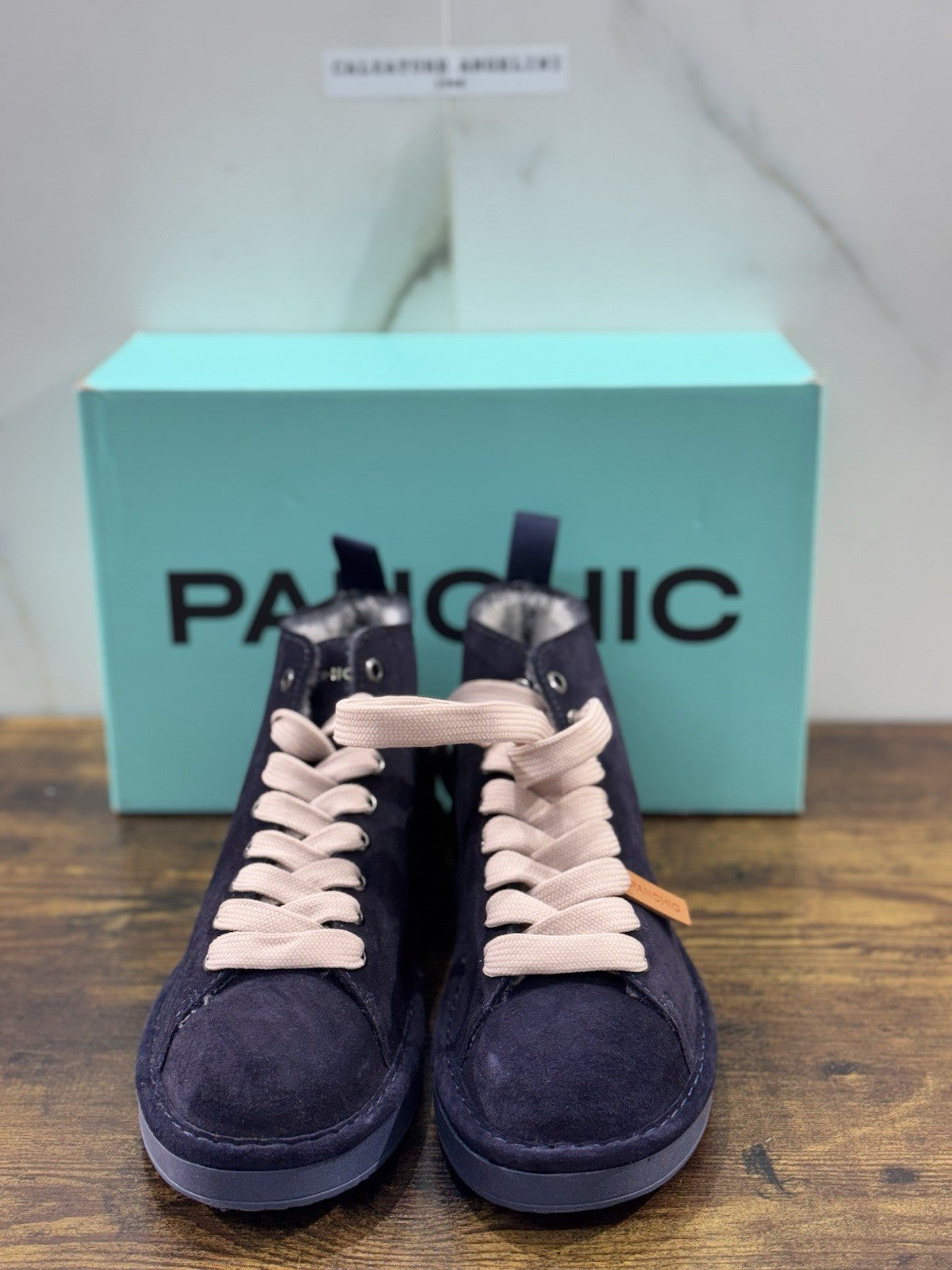 Panchic P01 Ankle Boot Uomo Suede Blu  Causal Boot Men Panchic 41