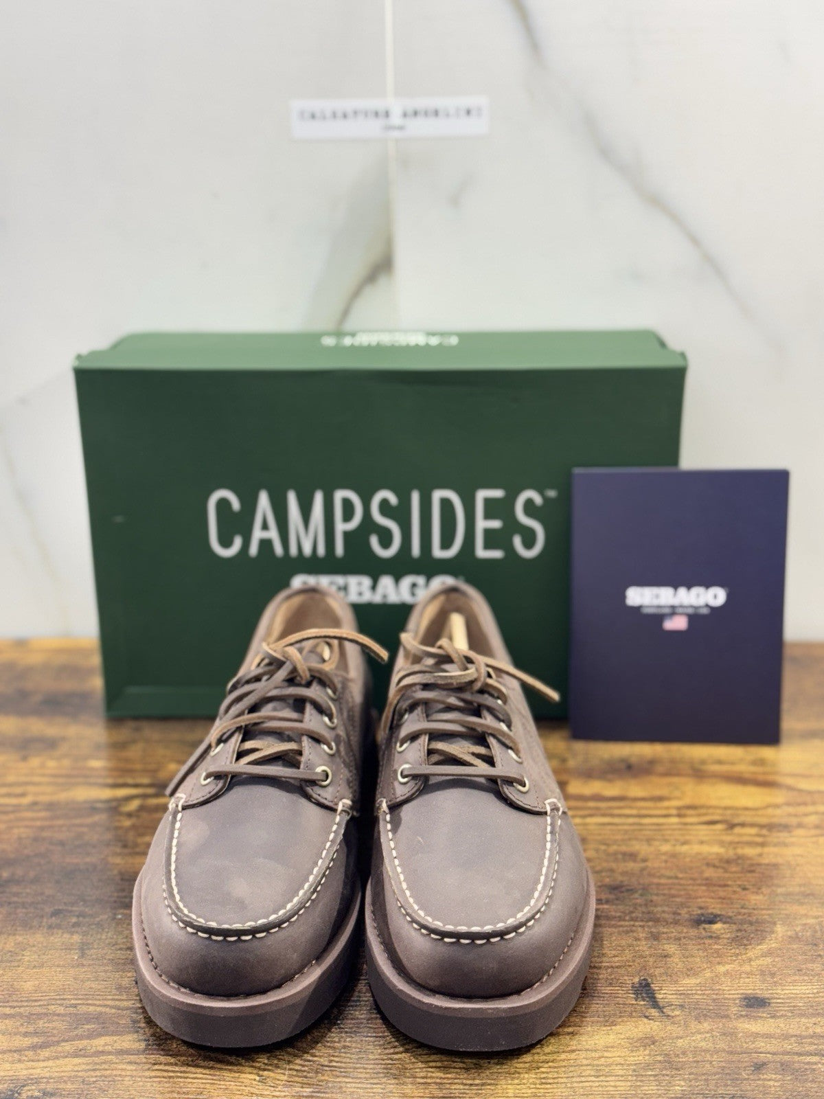 Sebago Askookfield Pelle Dark Brown  Scarpa Uomo Icon Sebago 41.5