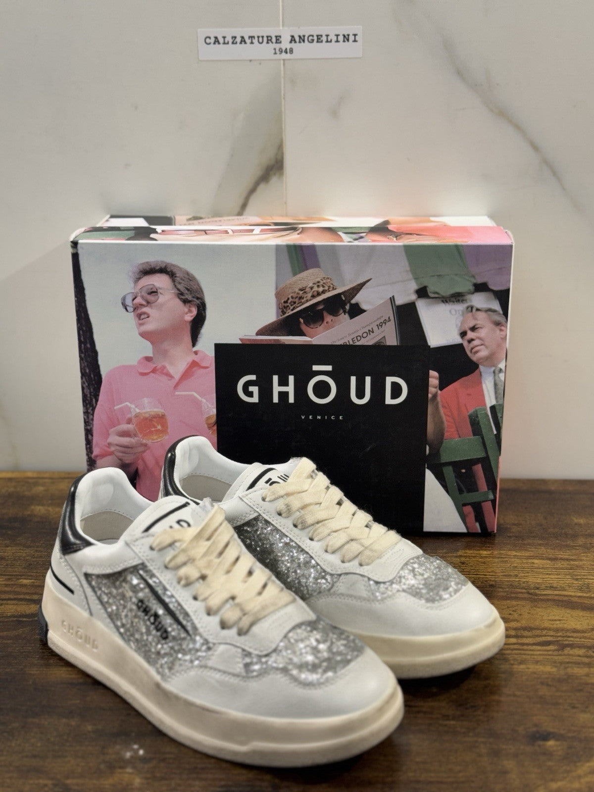 Ghoud Sneaker Donna Tweener Low Pelle Silver Black    Casual Woman Sneaker 37