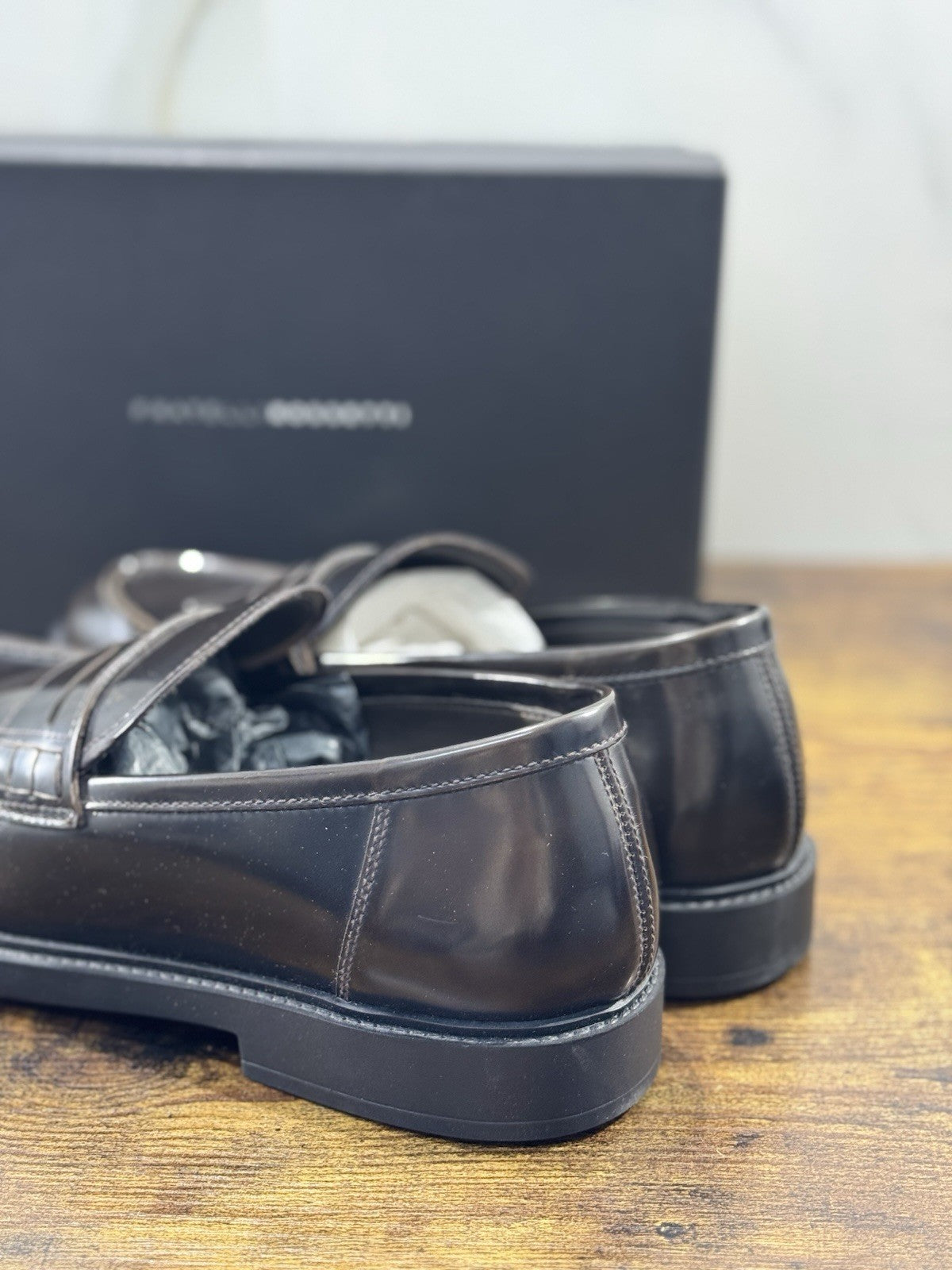 fratelli rossetti Scarpa Uomo Mocassino Marrone  Pelle Luxury Men Shoe 41.5