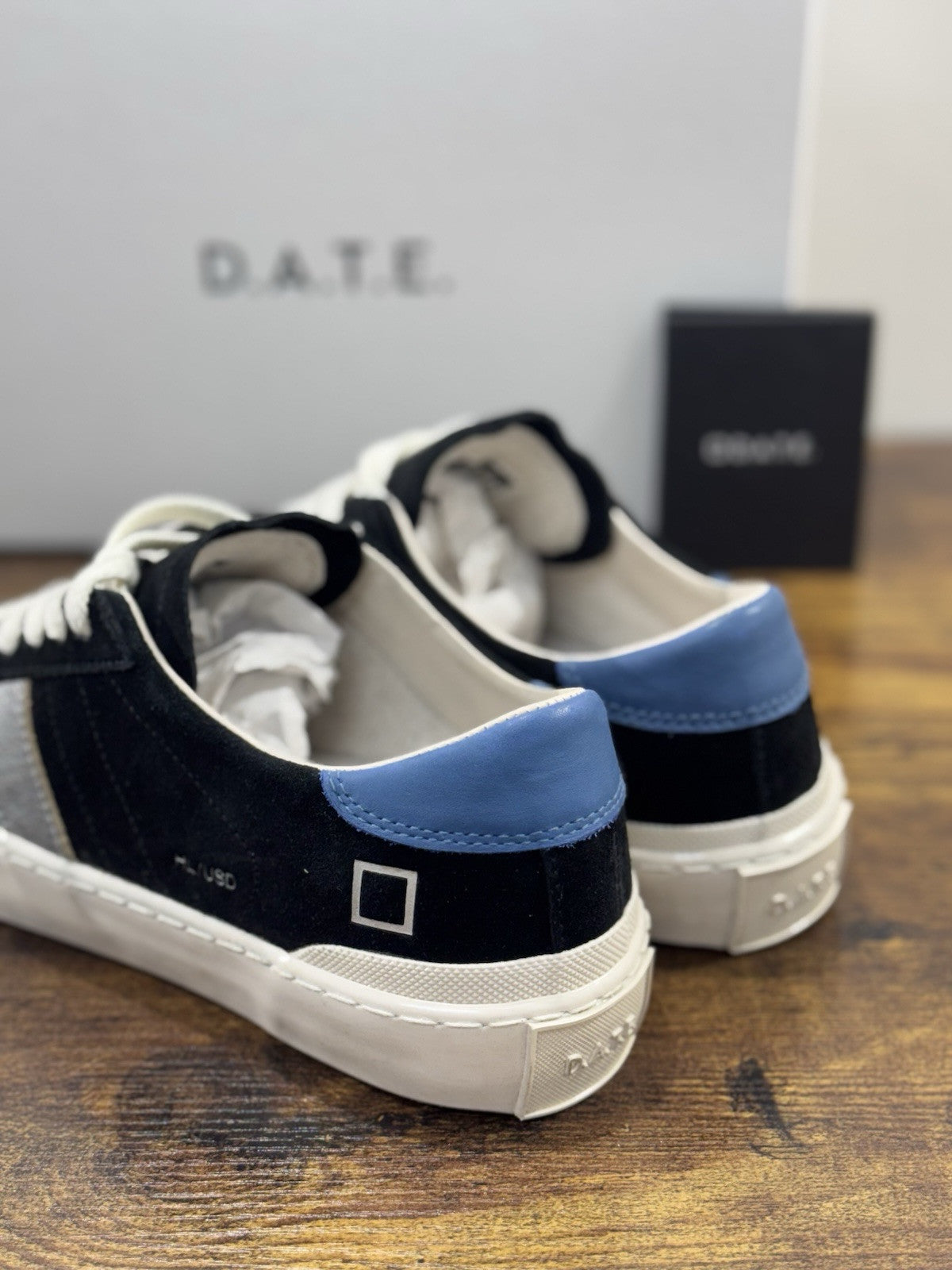 D.A.T.E Hill Low Donna   sneaker Pelle Used Black  Casual Shoes 36