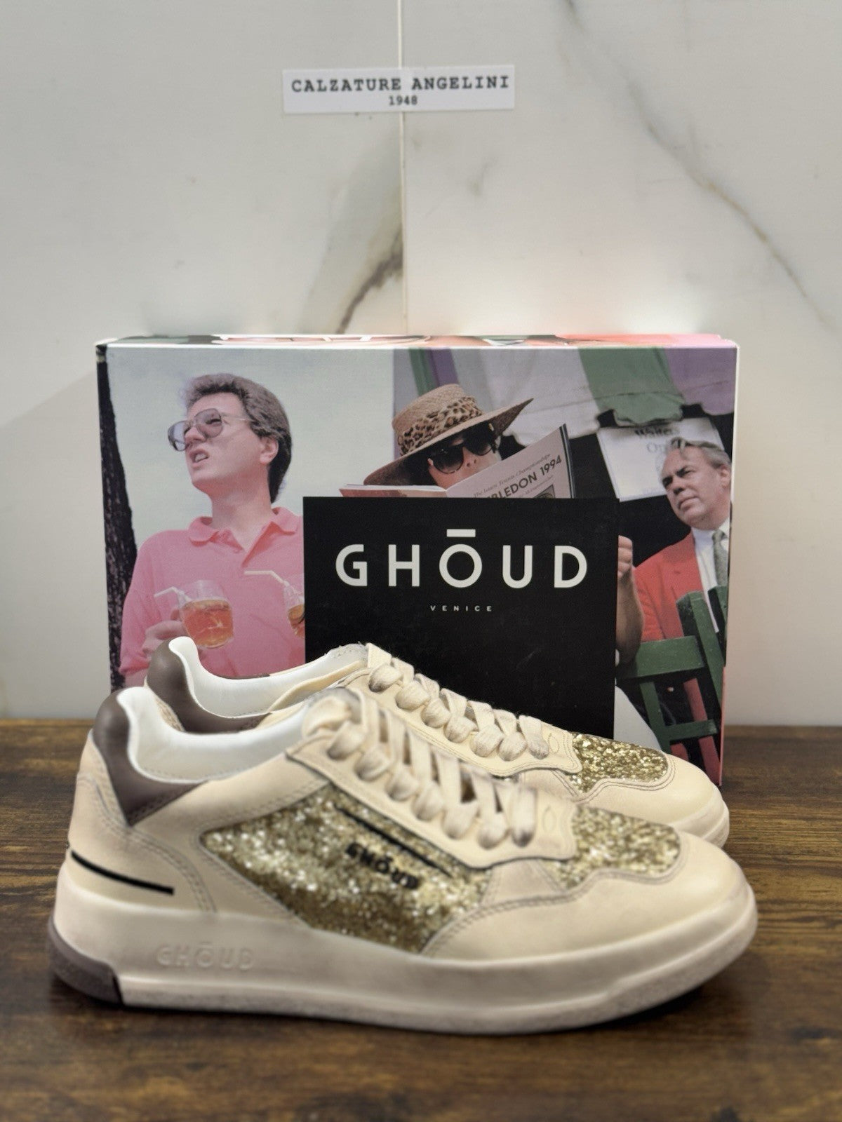 Ghoud Sneaker Donna Tweener Low Pelle Gold Brown     Casual Woman Sneaker 37