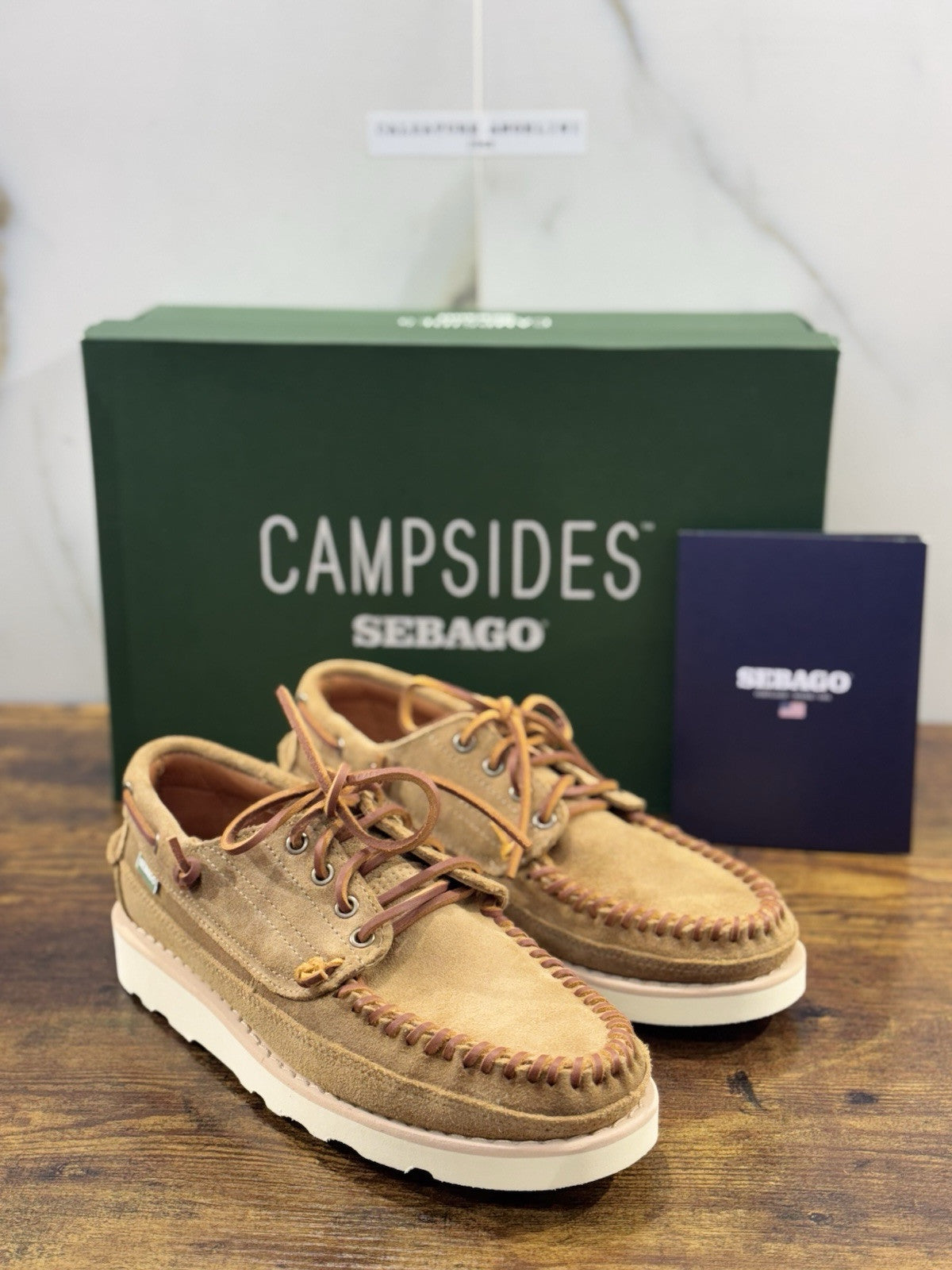 Sebago Keuka Oil Beige Scarpa Uomo Icon Sebago 41.5