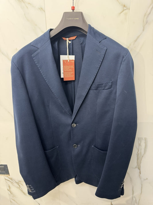 Twenty One Giacca Uomo 2 Bottoni  Blu Filo Di Scozia 46