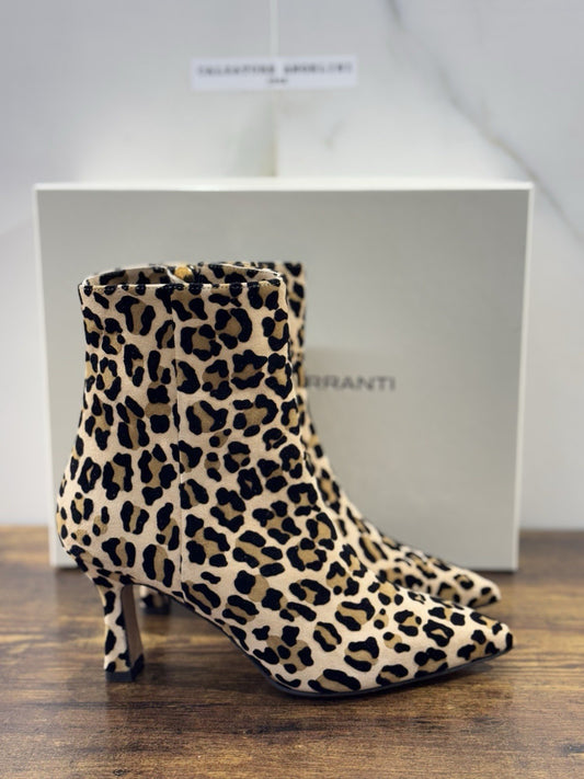 Isabel Ferranti Stivaletto Donna Leopard Made In Italy 39