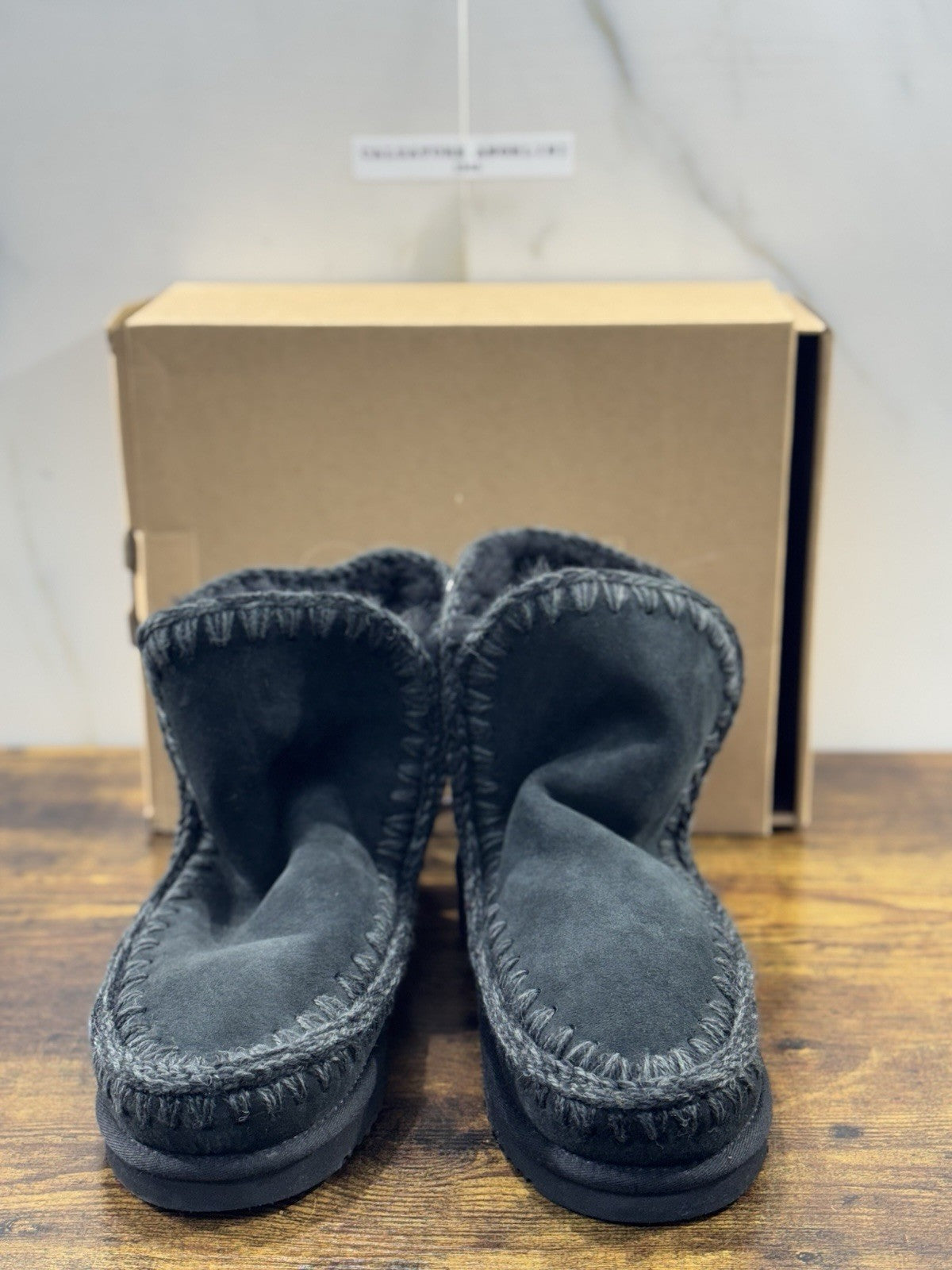 Mou eskimo 18 Suede Nero   Casual Mou Woman Boot Glitter Logo 41