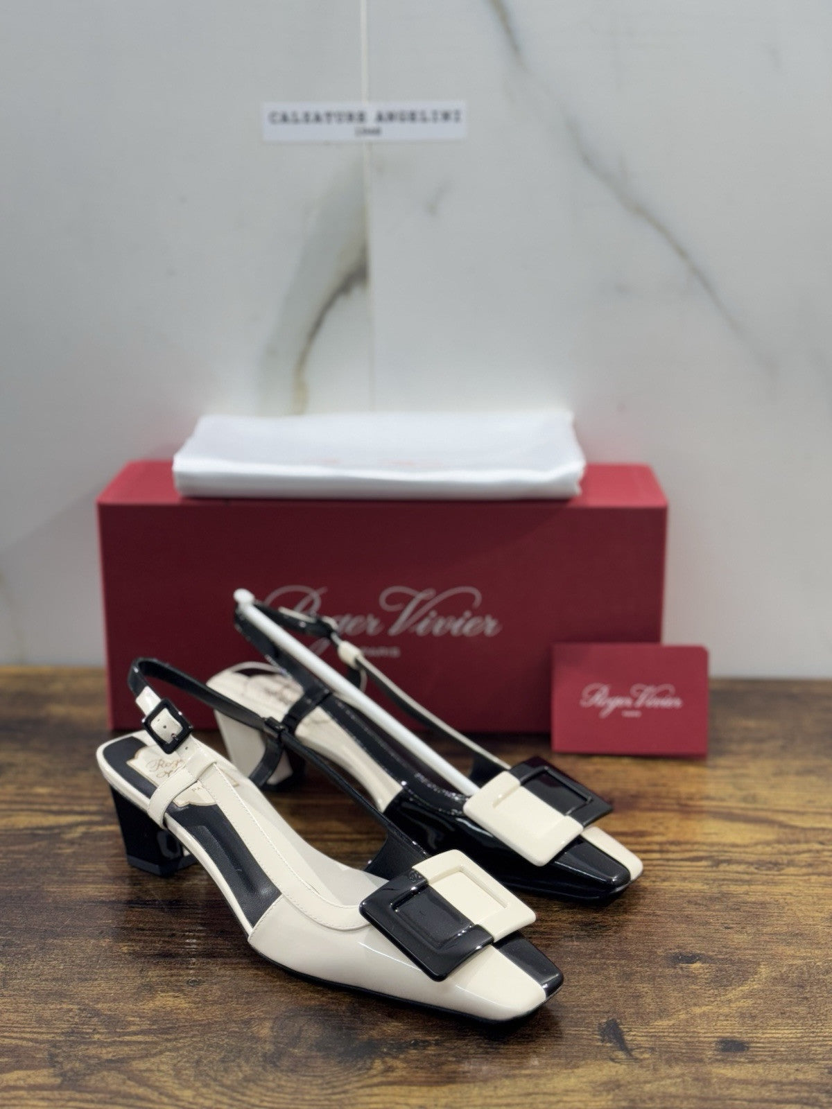 Roger Vivier Décolletés Slingback Belle Vivier 45 Mm  in pelle Nero  Luxury 39