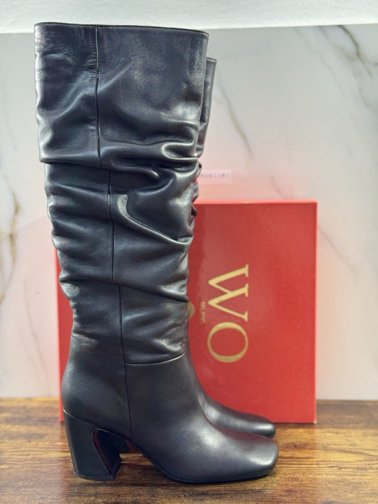 WO Milano Stivale  donna Pelle Nero Super Soft     casual boot tacco luxury 39