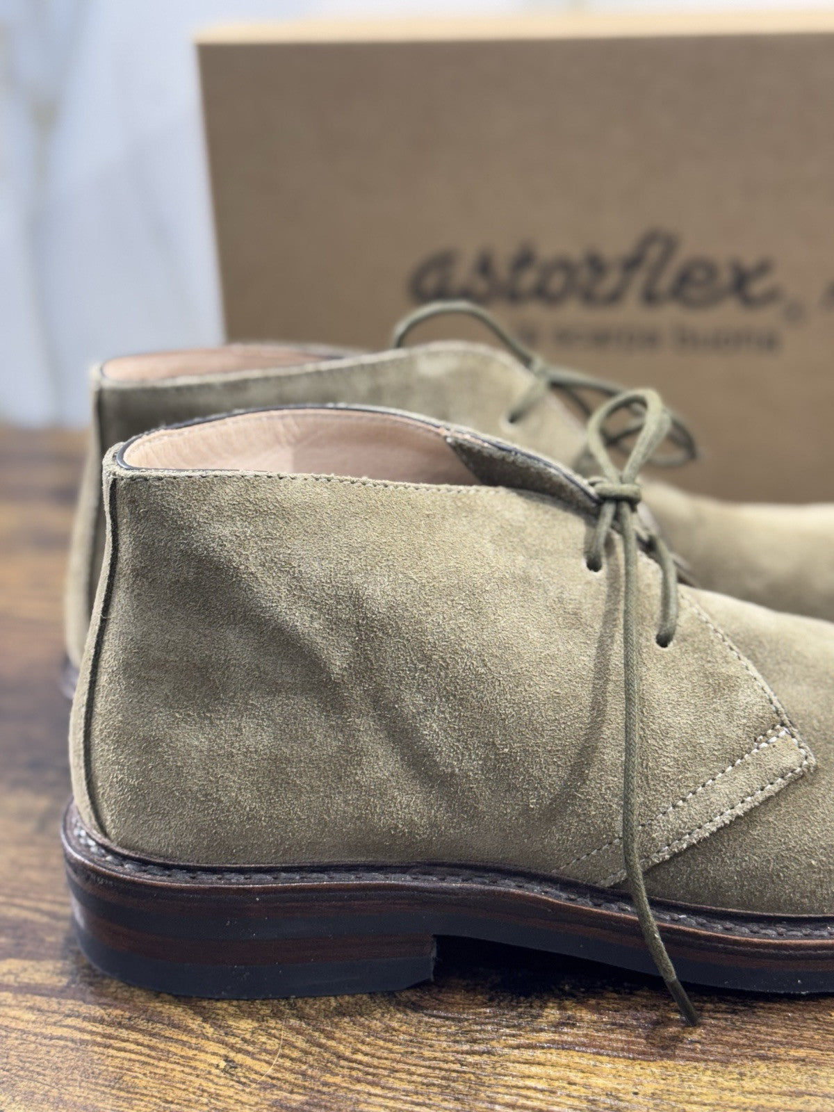 Astorflex Polacchino Uomo Greenflex  Suede Militare  Casual Boot Uomo 40