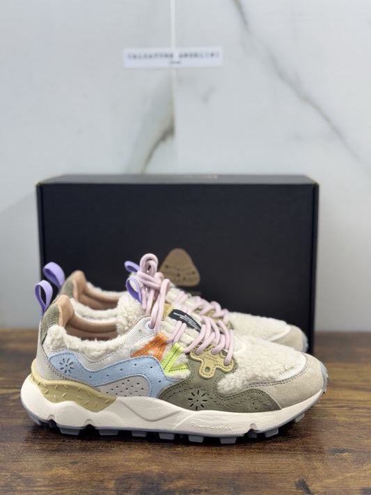 Flower Mountain Yamano 3 Beige    Light Suede Pony  Causal Snekaer Donna 37
