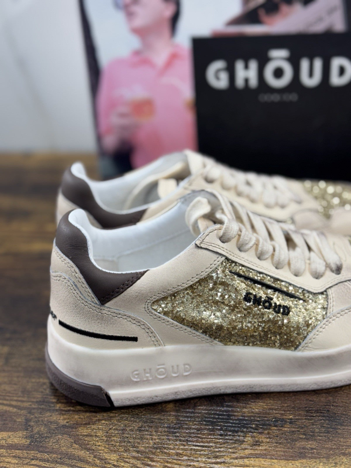 Ghoud Sneaker Donna Tweener Low Pelle Gold Brown     Casual Woman Sneaker 37