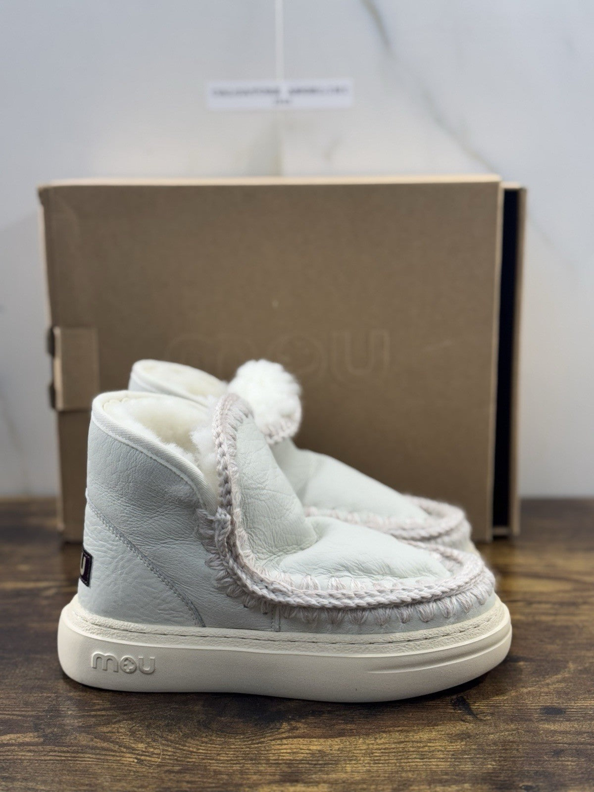 Mou eskimo Sneaker Bold Pelle Bianca   Casual Mou Woman Boot  Pelle 37