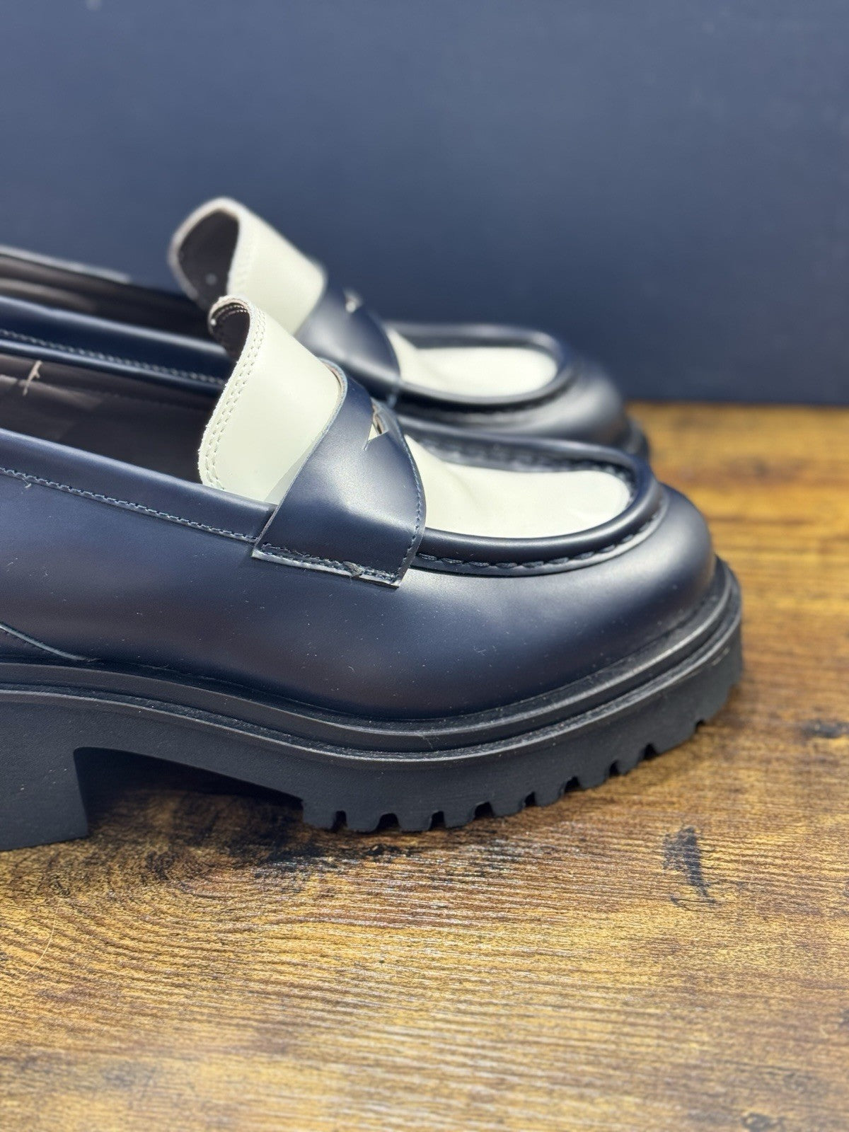 Seboy’s Mocassino  Donna Pelle Blu   Casual Woman Loafer 40