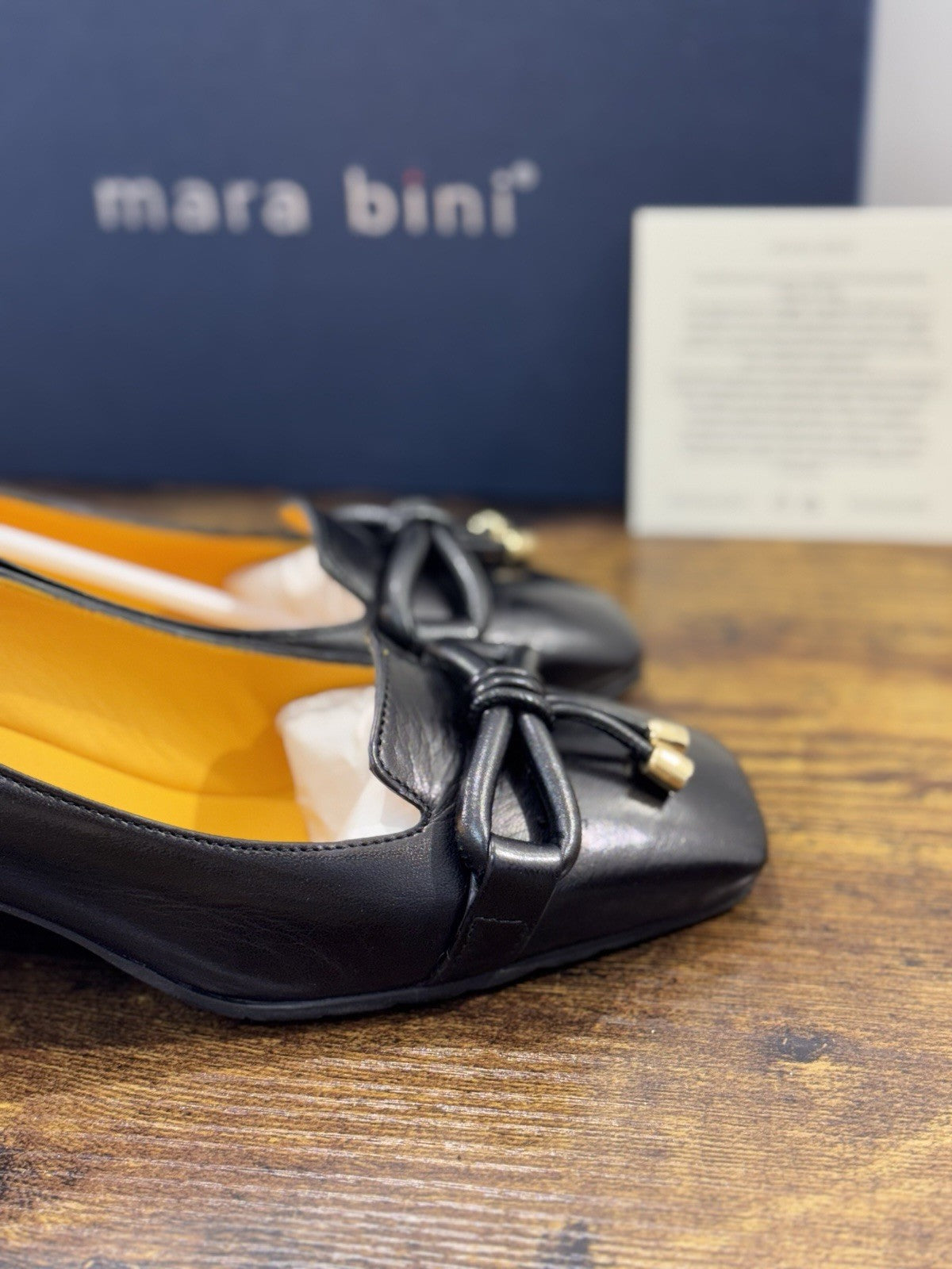 Mara Bini Mocassino  Donna Pelle Nero  Con Tacco Handmade Sacchetto 37.5
