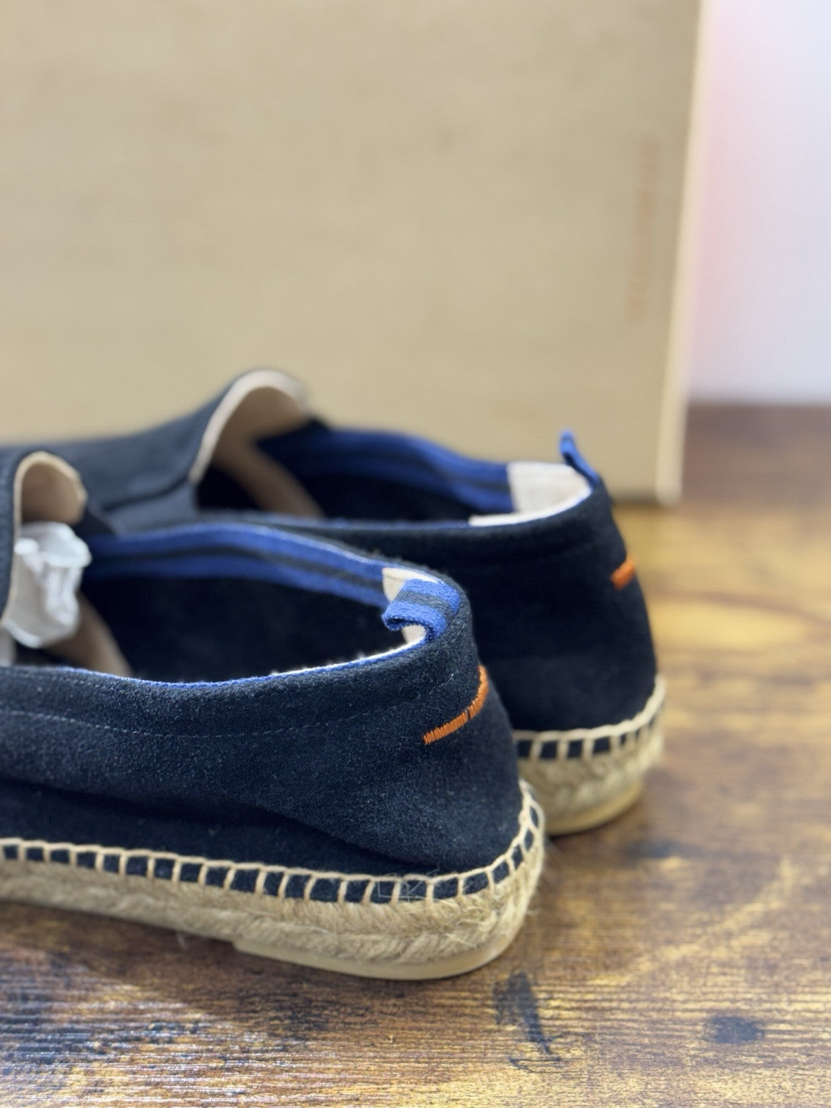Castagner Espadrillas Uomo Mocassino Suede Nero  Original 41