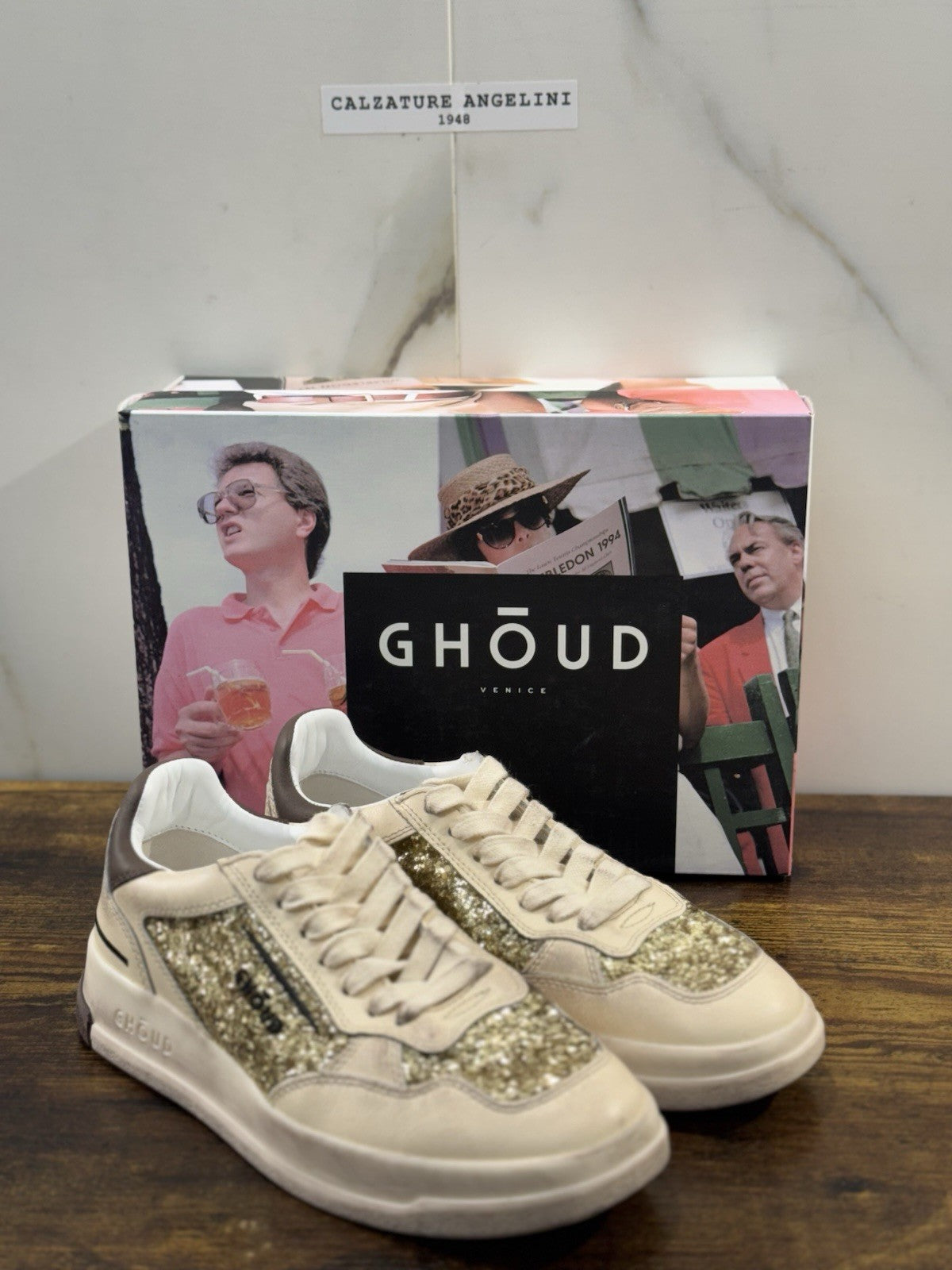 Ghoud Sneaker Donna Tweener Low Pelle Gold Brown     Casual Woman Sneaker 37