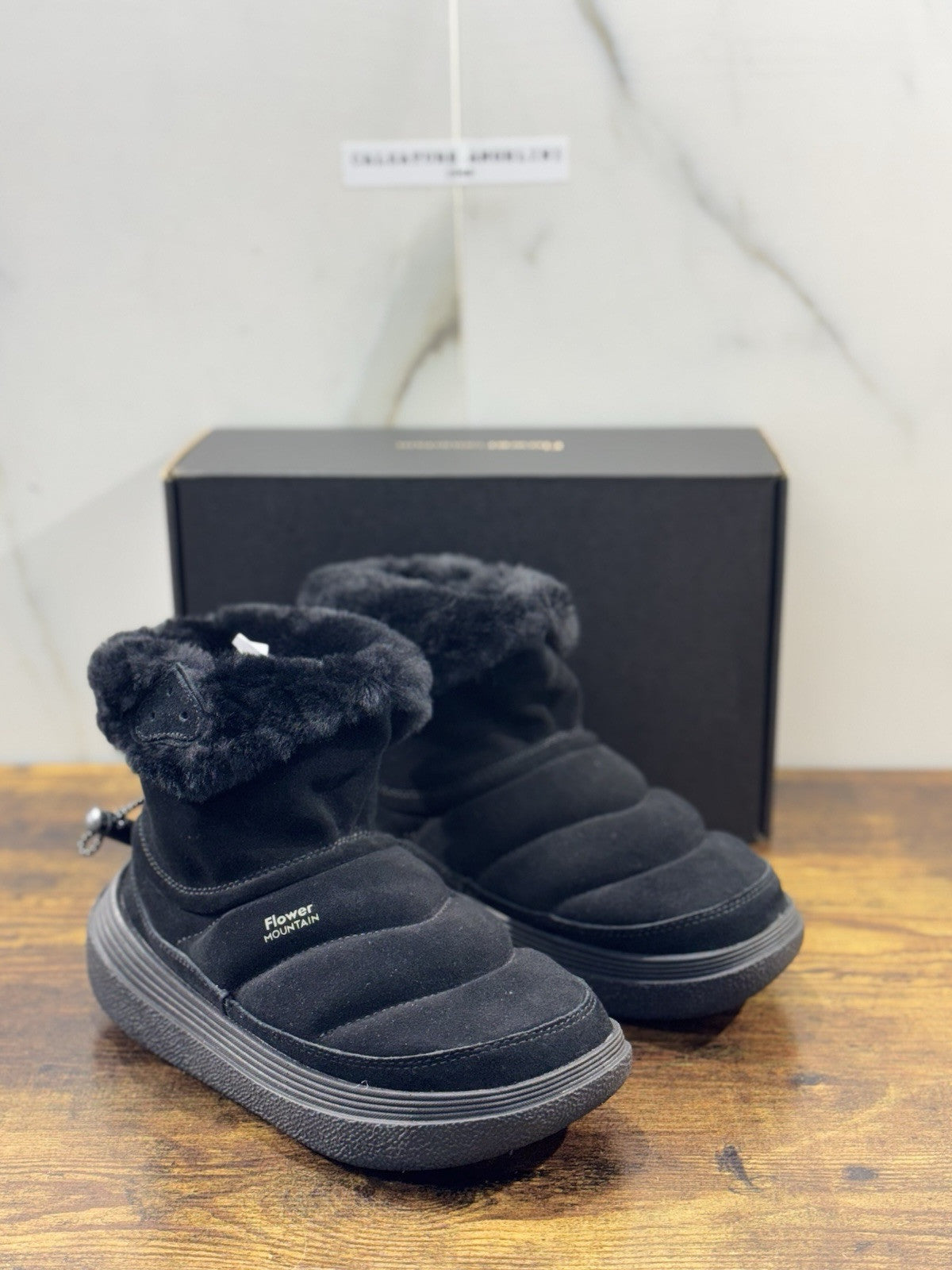 Flower Mountain Fami Mid Boot  Black Sherling Mountain Boot  Donna 40