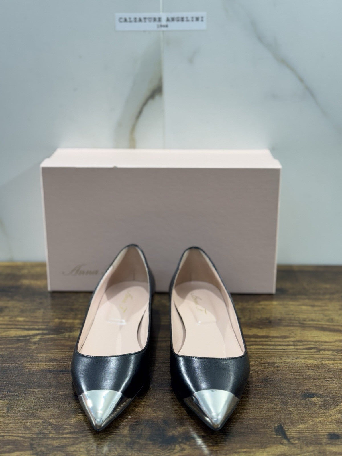 Anna F. Ballerina Donna Pelle  Nero Casual Shoes 37