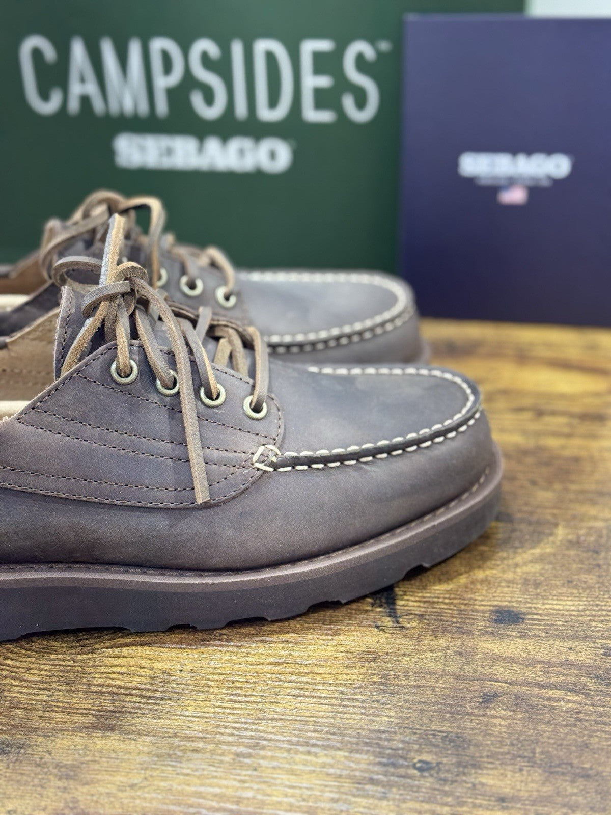 Sebago Askookfield Pelle Dark Brown  Scarpa Uomo Icon Sebago 41.5