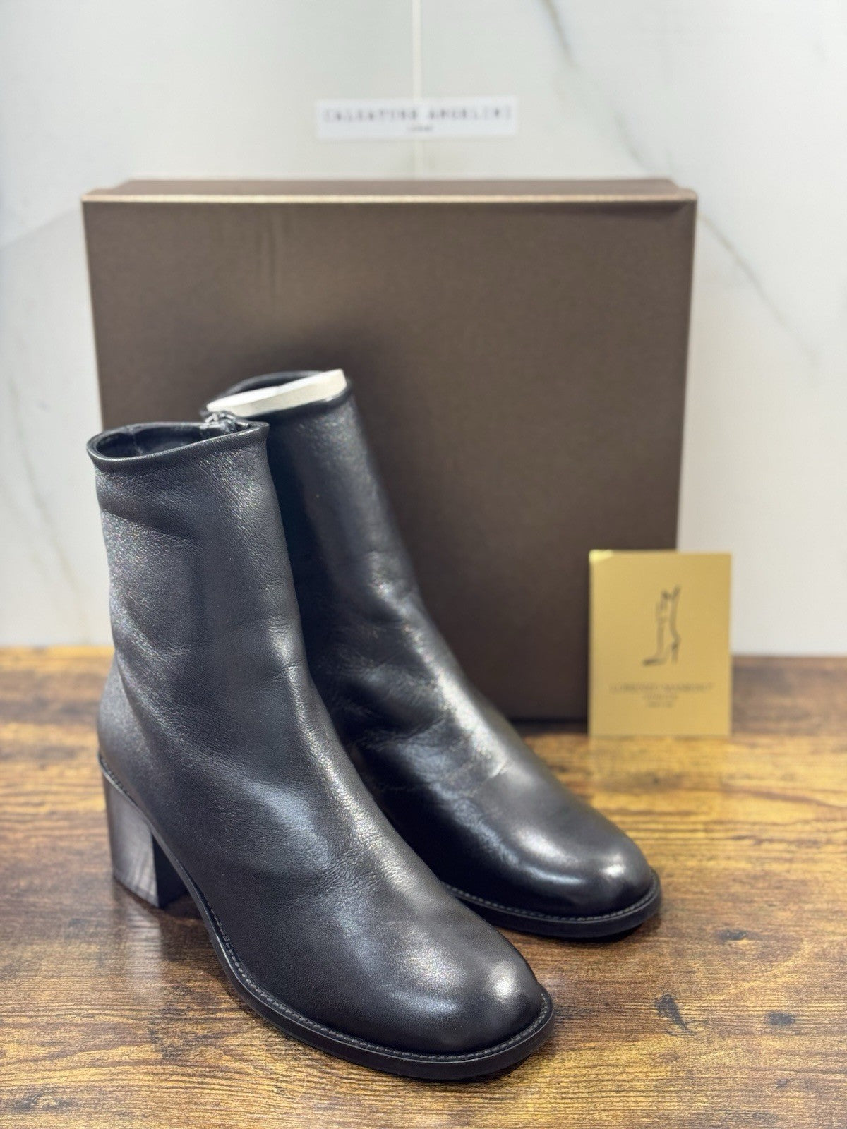 Lorenzo Masiero Artigiani Veneziani Stivaletto  Nappa  Fondo Vibram 40