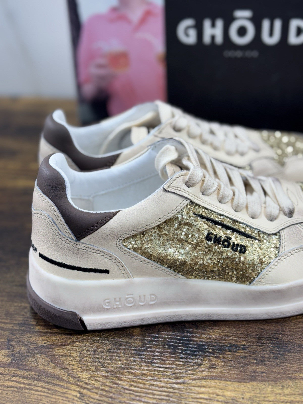 Ghoud Sneaker Donna Tweener Low Pelle Gold Brown     Casual Woman Sneaker 37