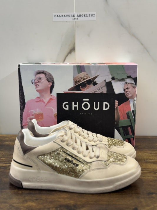 Ghoud Sneaker Donna Tweener Low Pelle Gold Brown     Casual Woman Sneaker 36