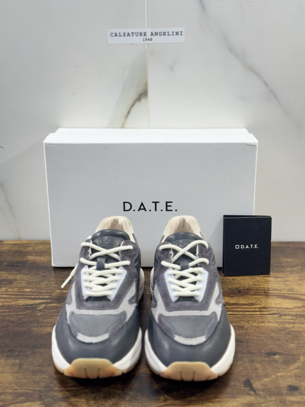 D.A.T.E Fuga Dragon Donna   sneaker Pelle Wax Antracite    Casual Shoes 36