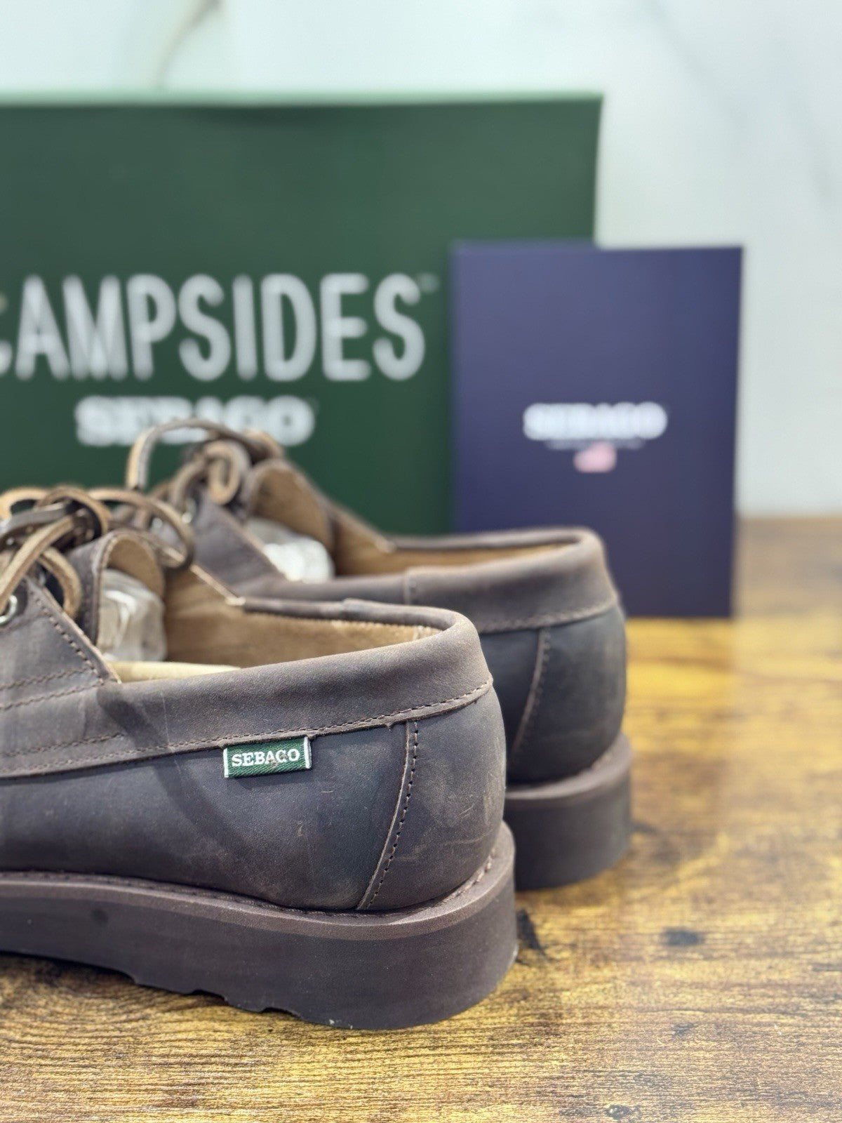 Sebago Askookfield Pelle Dark Brown  Scarpa Uomo Icon Sebago 41.5