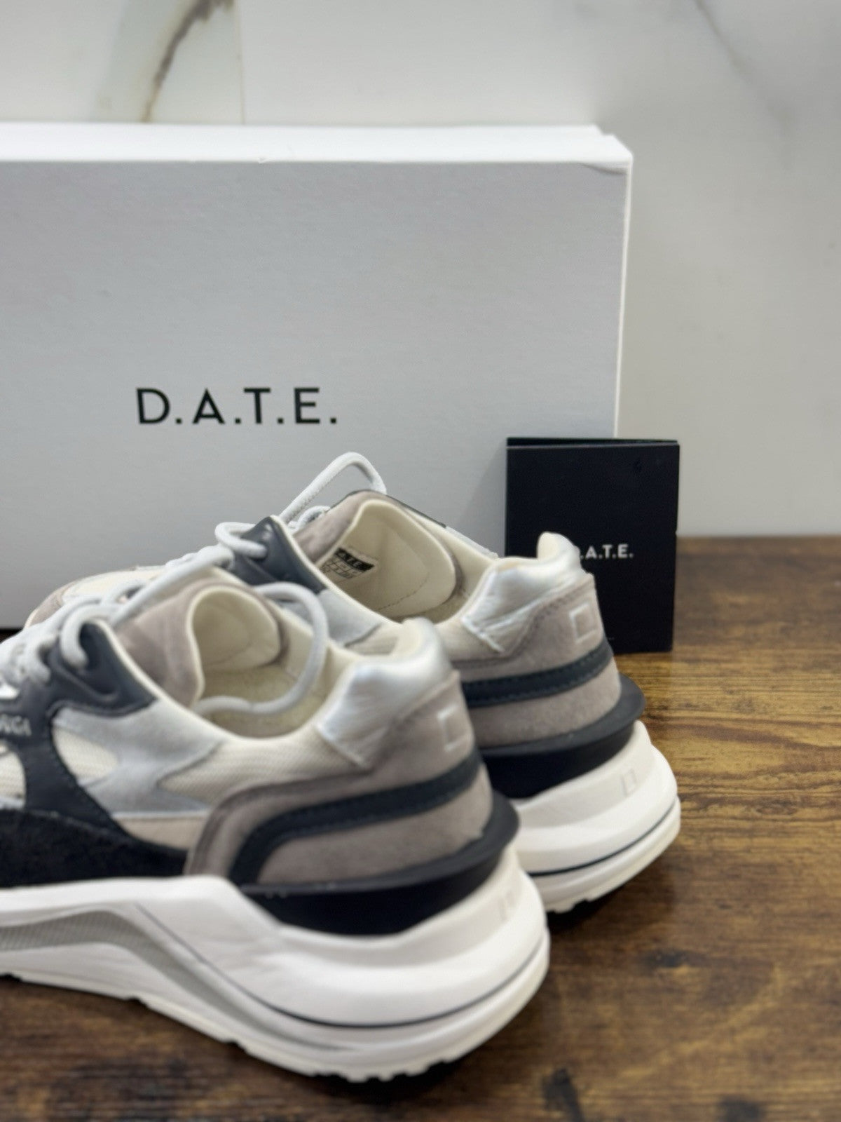 D.A.T.E Fuga Dragon Donna   sneaker Pelle Ivory   Casual Shoes 36