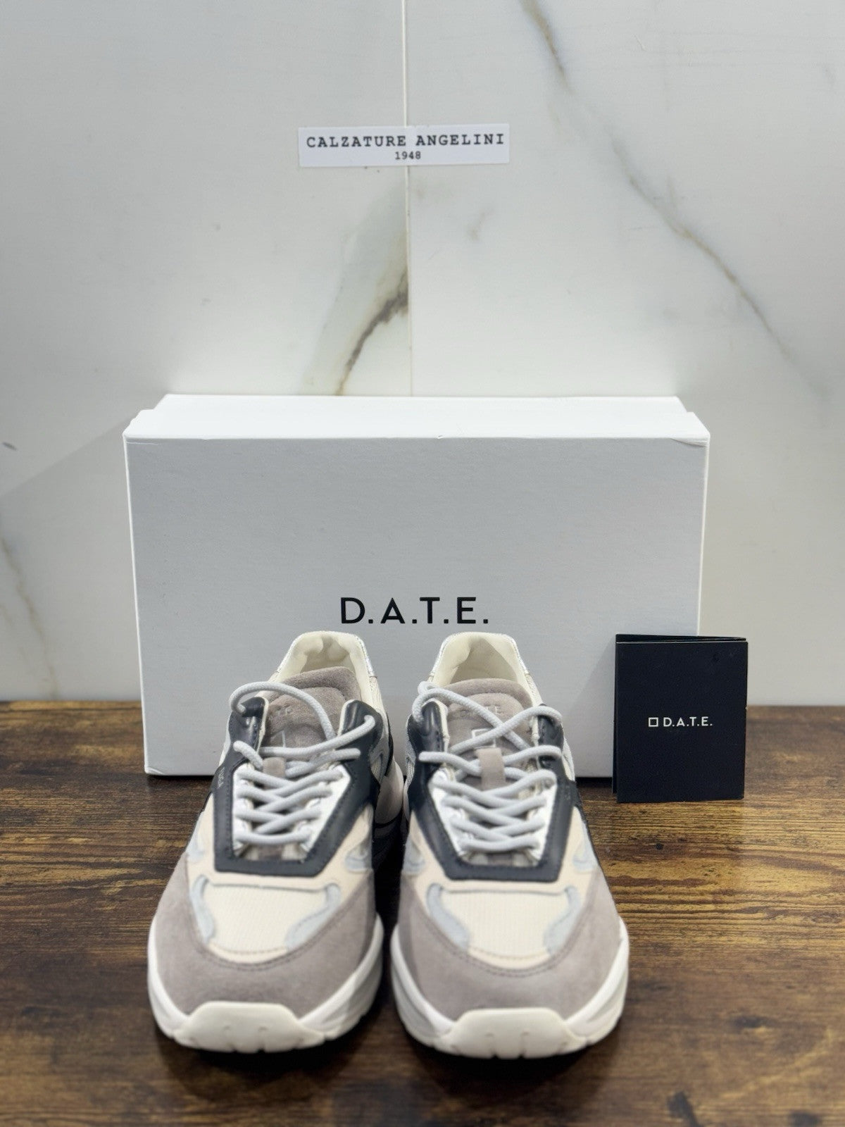 D.A.T.E Fuga Dragon Donna   sneaker Pelle Ivory   Casual Shoes 36