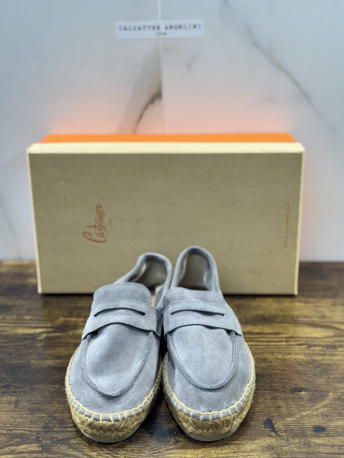 Castagner Espadrillas Uomo Mocassino Suede Grey Original 41