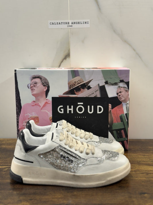 Ghoud Sneaker Donna Tweener Low Pelle Silver Black    Casual Woman Sneaker 36