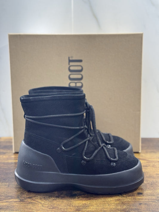 Moon Boot Luna Boot Suede Nero Casual Icon Mountain Boot 37