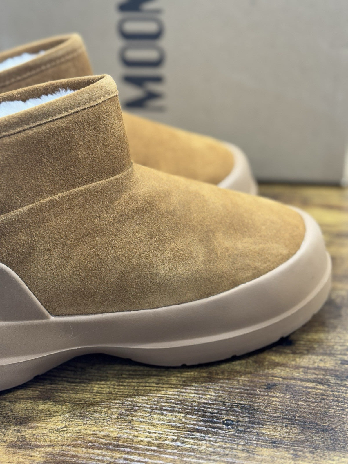 Moon Boot Luna Low Boot Suede Cognac  Casual Icon Mountain Boot 40